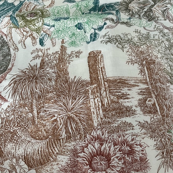 Hermes cashmere shawl. 56” x 56 - Picture 5 of 7